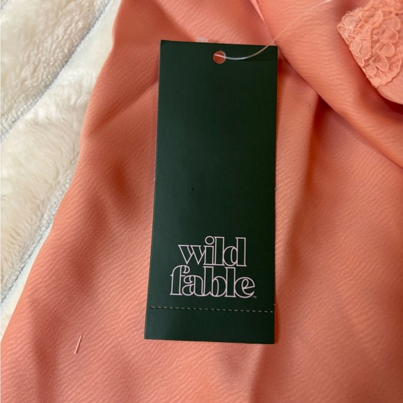 Wild Fable Strapless Coral Dress - Picture 5 of 9